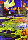 Munich Schwabing With The Church Of St Ursula by Wassily Kandinsky